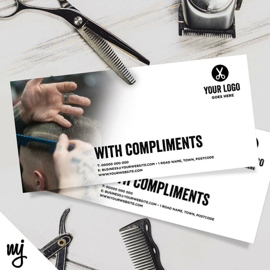 Custom Compliment Slip Printing | Barber / Salon / Hairdresser Business