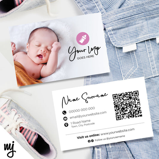 Custom Business Card Printing | Baby Newborn Kids Clothing Supplies Business 01