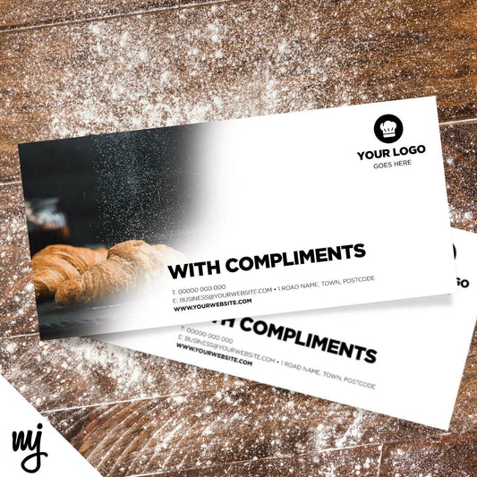 Custom Compliment Slip Printing | Bakery Cake Bread Shop Food Cafe Business 03