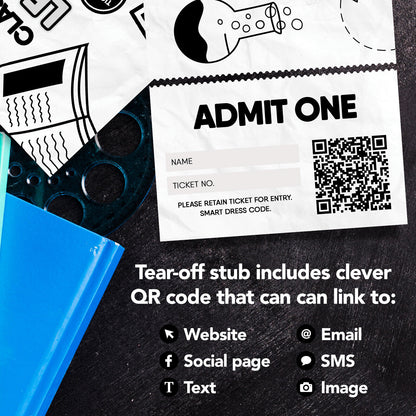 Custom School Leavers Party Ticket Printing | Perforated Stubs | Class Of 2020 1