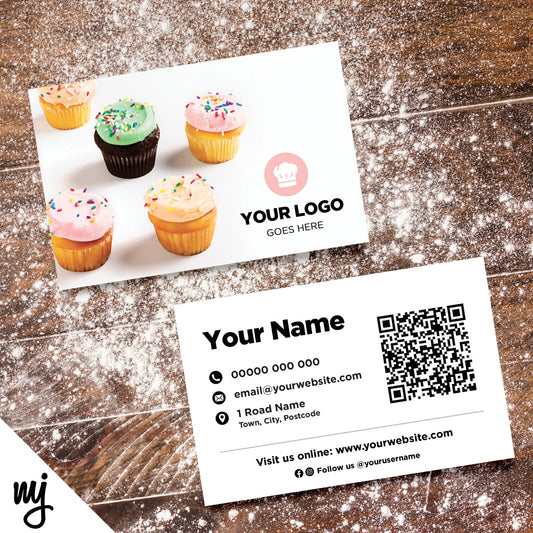 Custom Business Card Printing | Bakery Cake Bread Shop Food Cafe Business 06