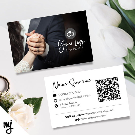 Custom Business Card Printing | Wedding Bridal Shop Groom Venue Married 01