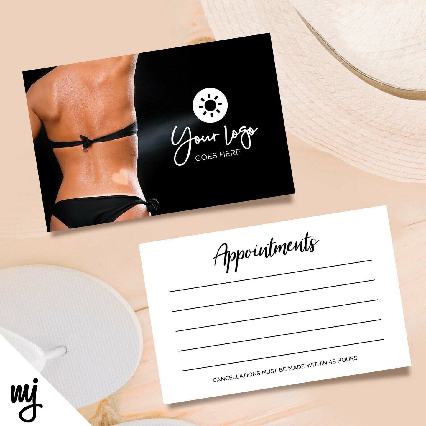 Spray Tan Appointment Cards