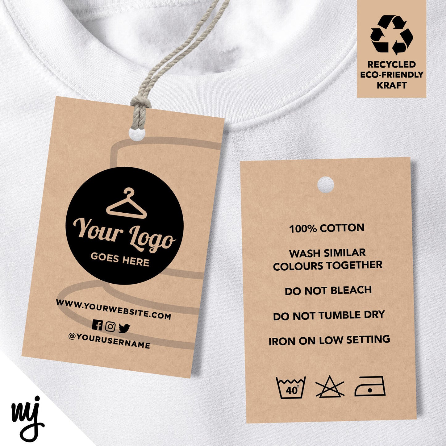 Kraft Swing Tags | Top Hat