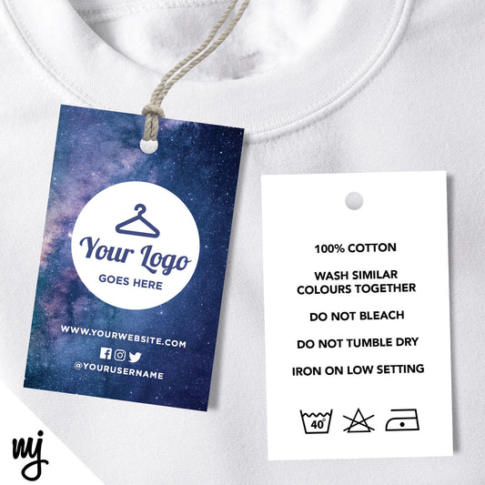 Blue Space Swing Tags