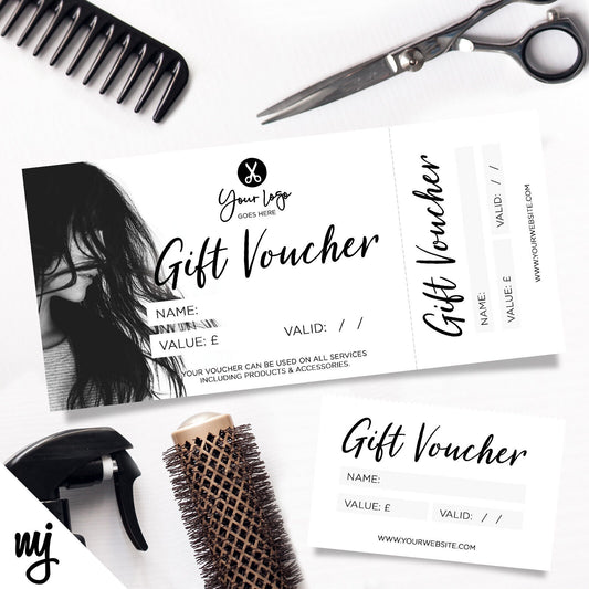 Custom Printed Gift Vouchers | Perforated | Salon Hair Hairdresser Women 09