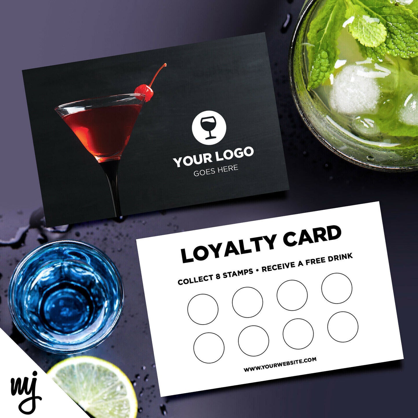 Custom Loyalty Card Printing | Cocktail Bar Restaurant Drinks Pub 02