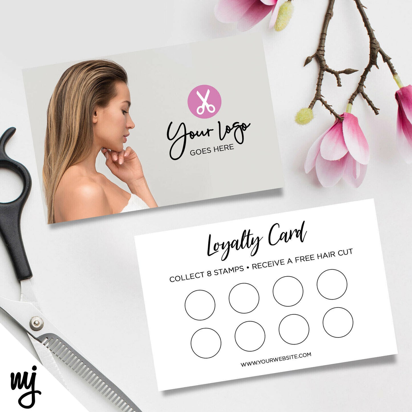 Custom Loyalty Card Printing | Hairdresser Salon Business Women 04