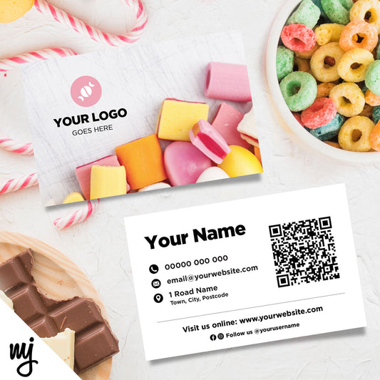 Custom Business Card Printing | Sweets Candy Chocolate Ice Cream Treats Kids 02