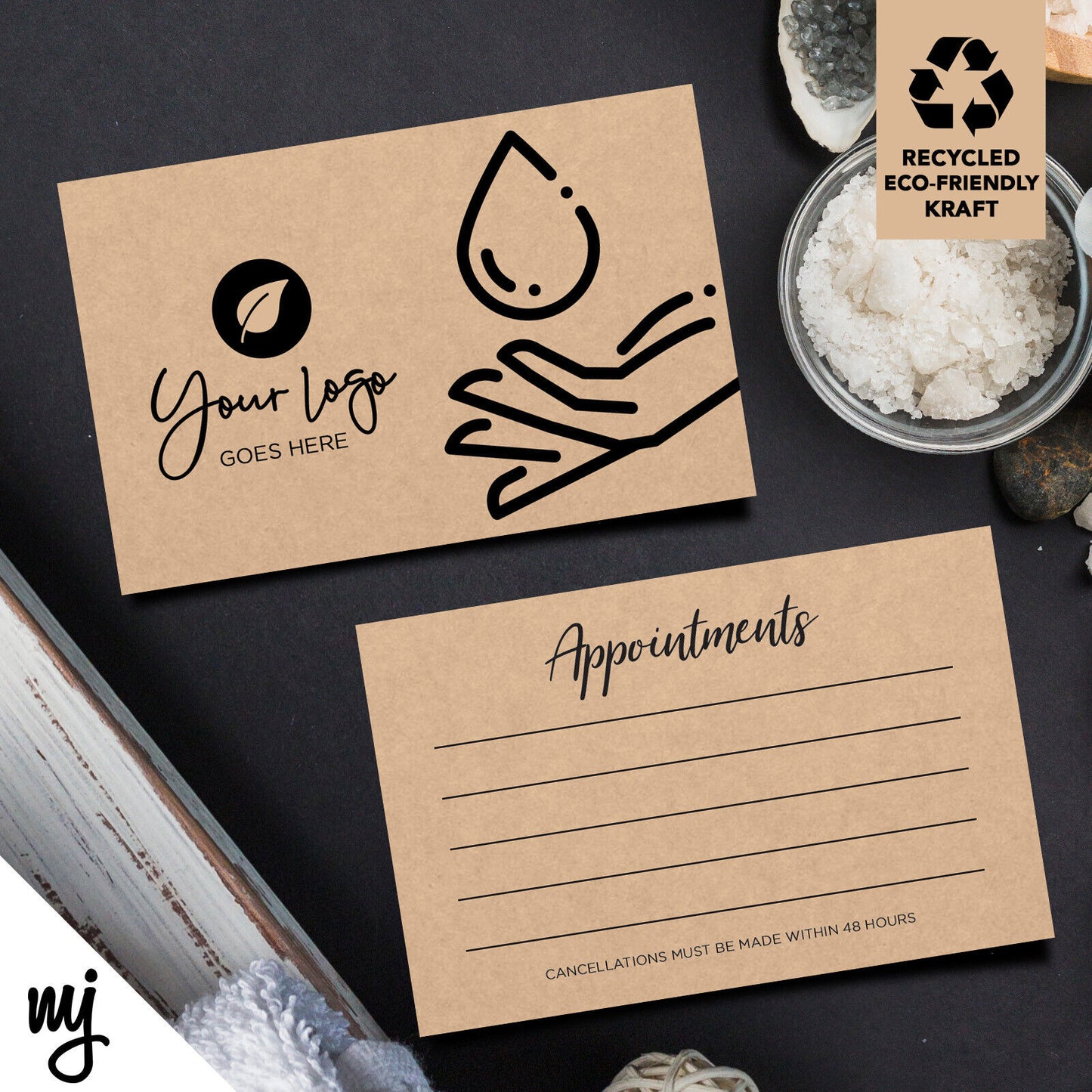 Kraft Appointment Cards | Massage