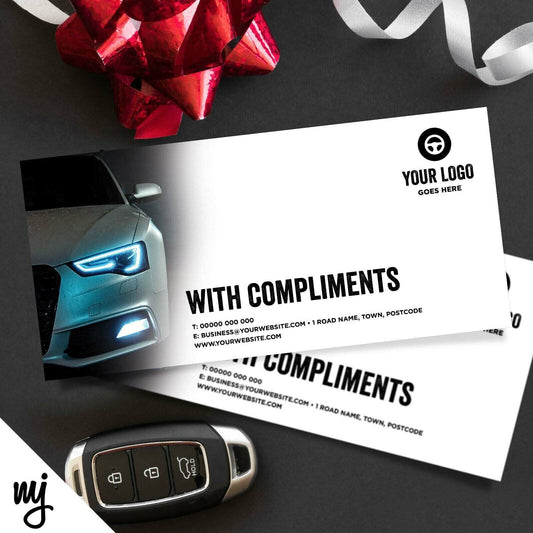 Custom Compliment Slip Printing | Car Vehicle Valet Clean Showroom Auto 01