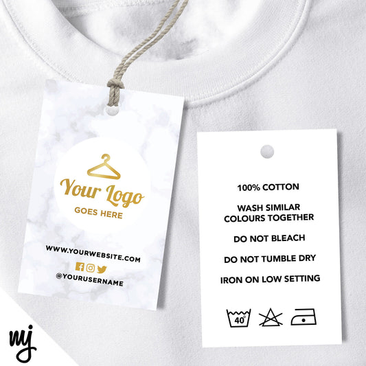 Marble Gold Swing Tags