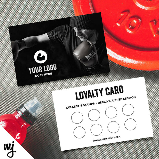 Custom Loyalty Card Printing | Gym Personal Trainer Boxing Fitness Business 03