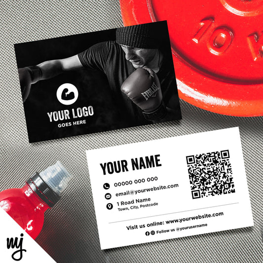 Custom Business Card Printing | Gym Personal Trainer Boxing Fitness Business 03