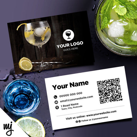 Custom Business Card Printing | Cocktail Bar Restaurant Drinks Pub 04