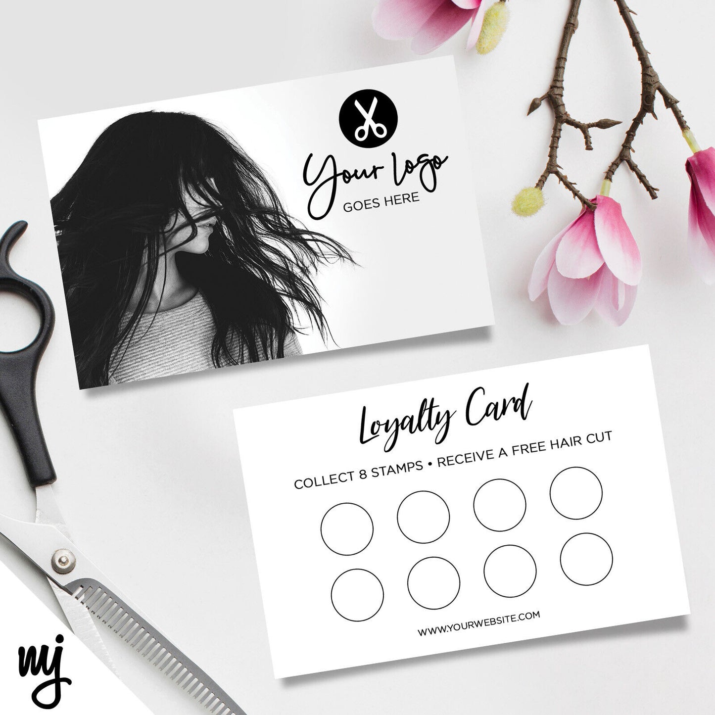 Custom Loyalty Card Printing | Salon Hair Hairdresser Business Women 09