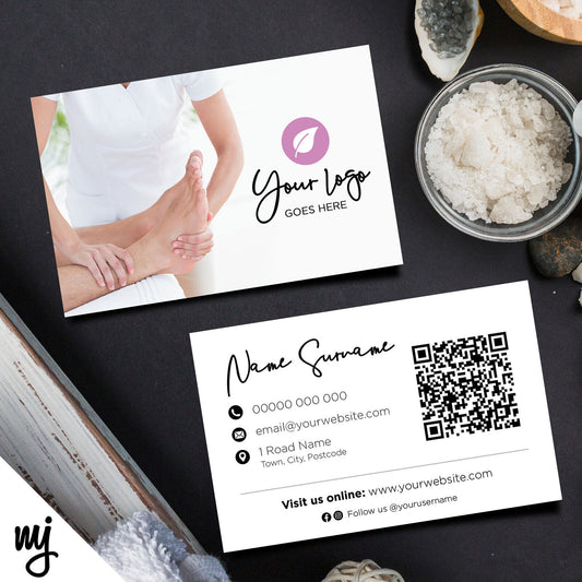 Custom Business Card Printing | Massage Masseur Beauty Therapist Health 05