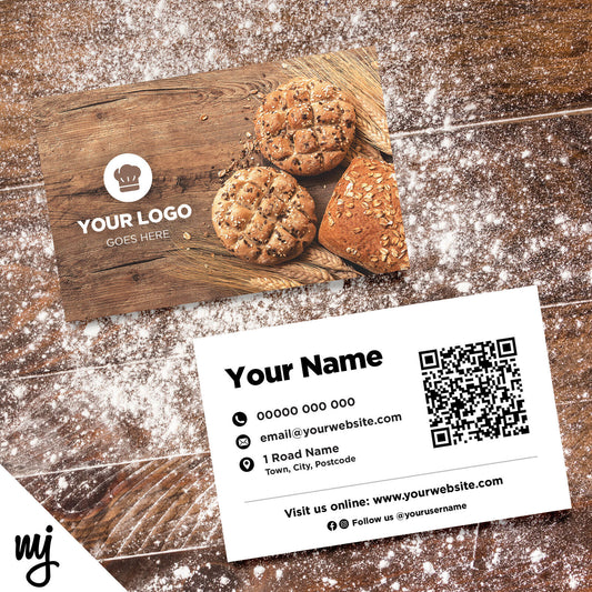 Custom Business Card Printing | Bakery Cake Bread Shop Food Cafe Business 04