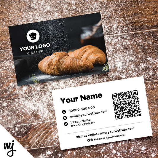 Custom Business Card Printing | Bakery Cake Bread Shop Food Cafe Business 02