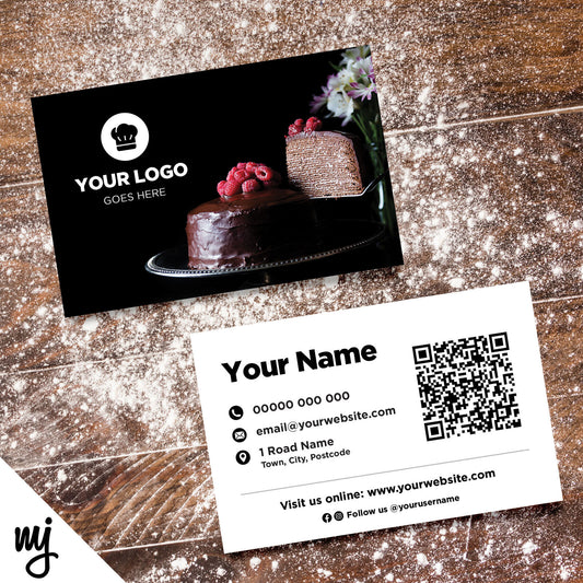 Custom Business Card Printing | Bakery Cake Bread Shop Food Cafe Business 05