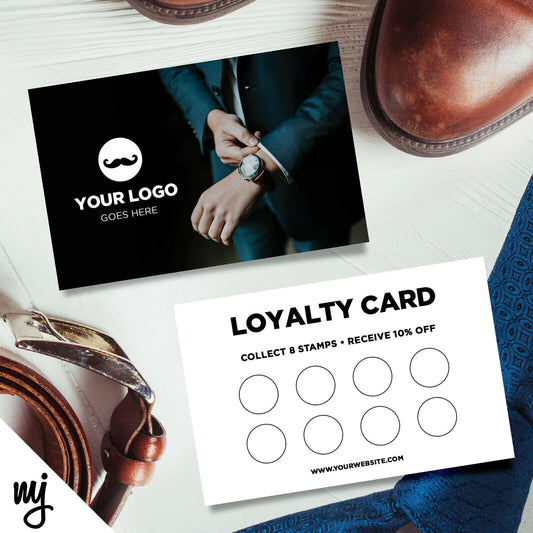 Custom Loyalty Card Printing | Clothing Mens Fashion Menswear Shoe Suits 01