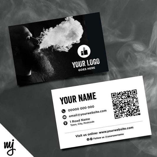 Custom Business Card Printing | Vapour Smoke Quit Smoking Business 01