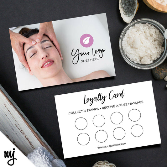 Custom Loyalty Card Printing | Massage Masseur Beauty Therapist Health 04