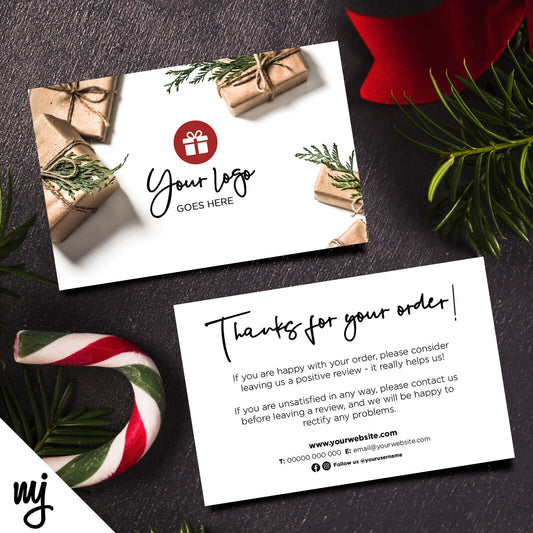 Custom Printed Ebay/etsy Thank You Cards | Christmas Holidays Gift Package 02