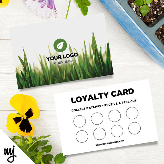 Custom Loyalty Card Printing | Gardener Grass Flowers Landscape Garden Centre 02