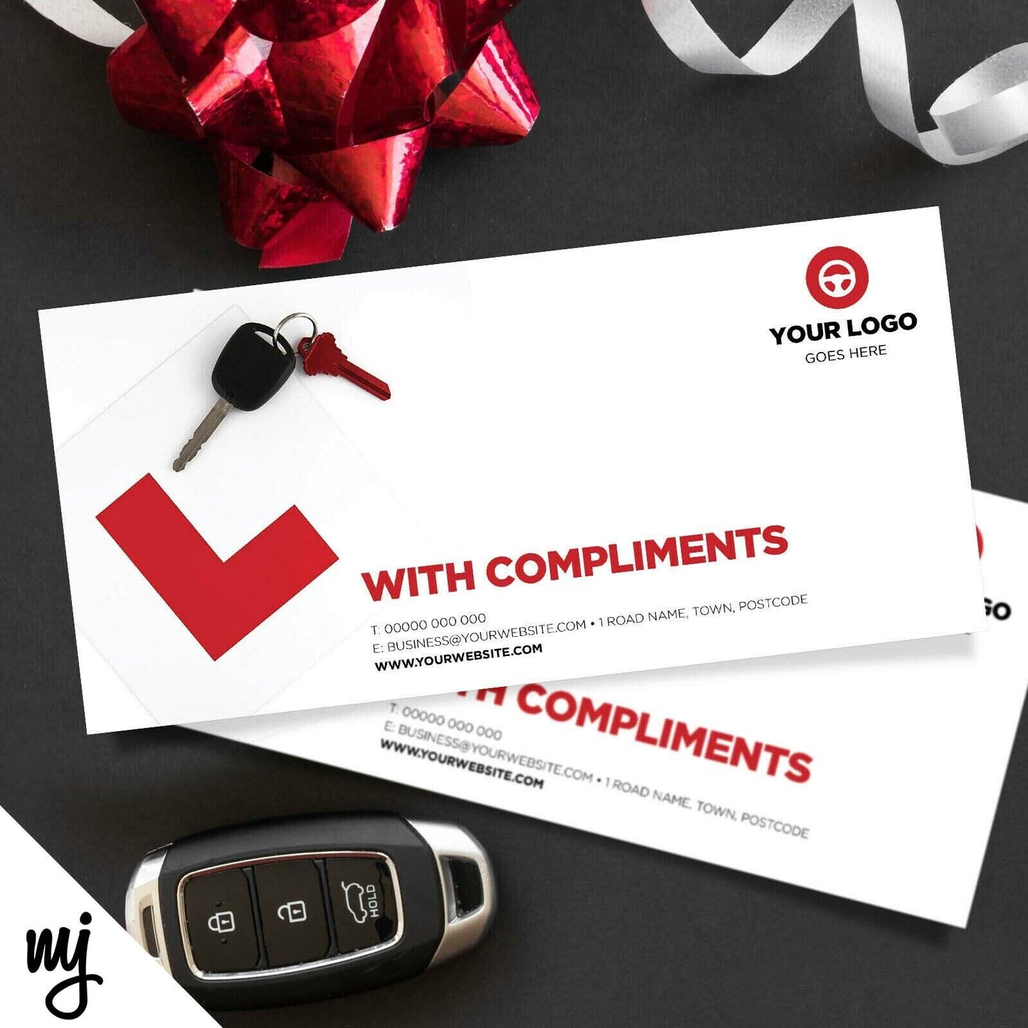 Custom Compliment Slip Printing | Driving School Lesson Car Learner Driver 02