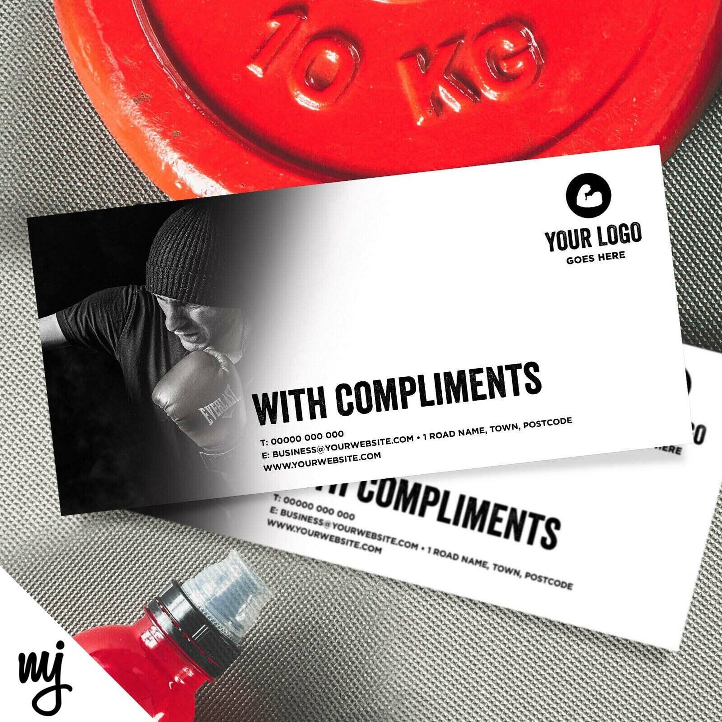 Custom Compliment Slip Printing | Gym Personal Trainer Muscle Fitness Business 3