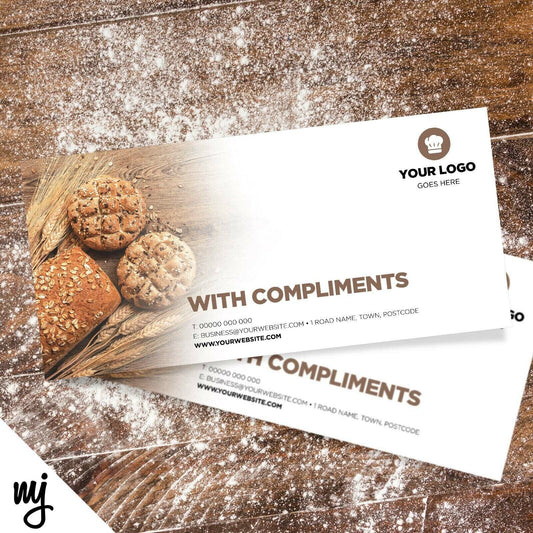 Custom Compliment Slip Printing | Bakery Cake Bread Shop Food Cafe Business 04