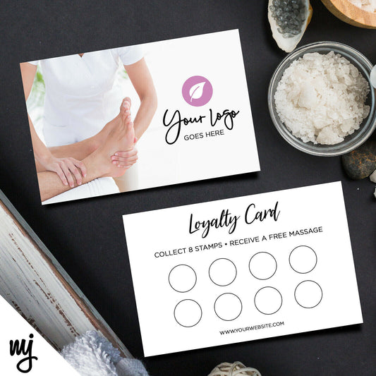 Custom Loyalty Card Printing | Massage Masseur Beauty Therapist Health 05