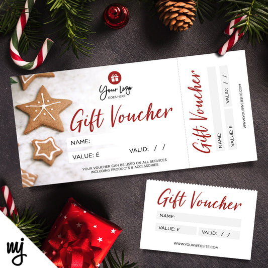 Custom Printed Gift Vouchers | Perforated | Christmas Holidays Cookies Baking 04