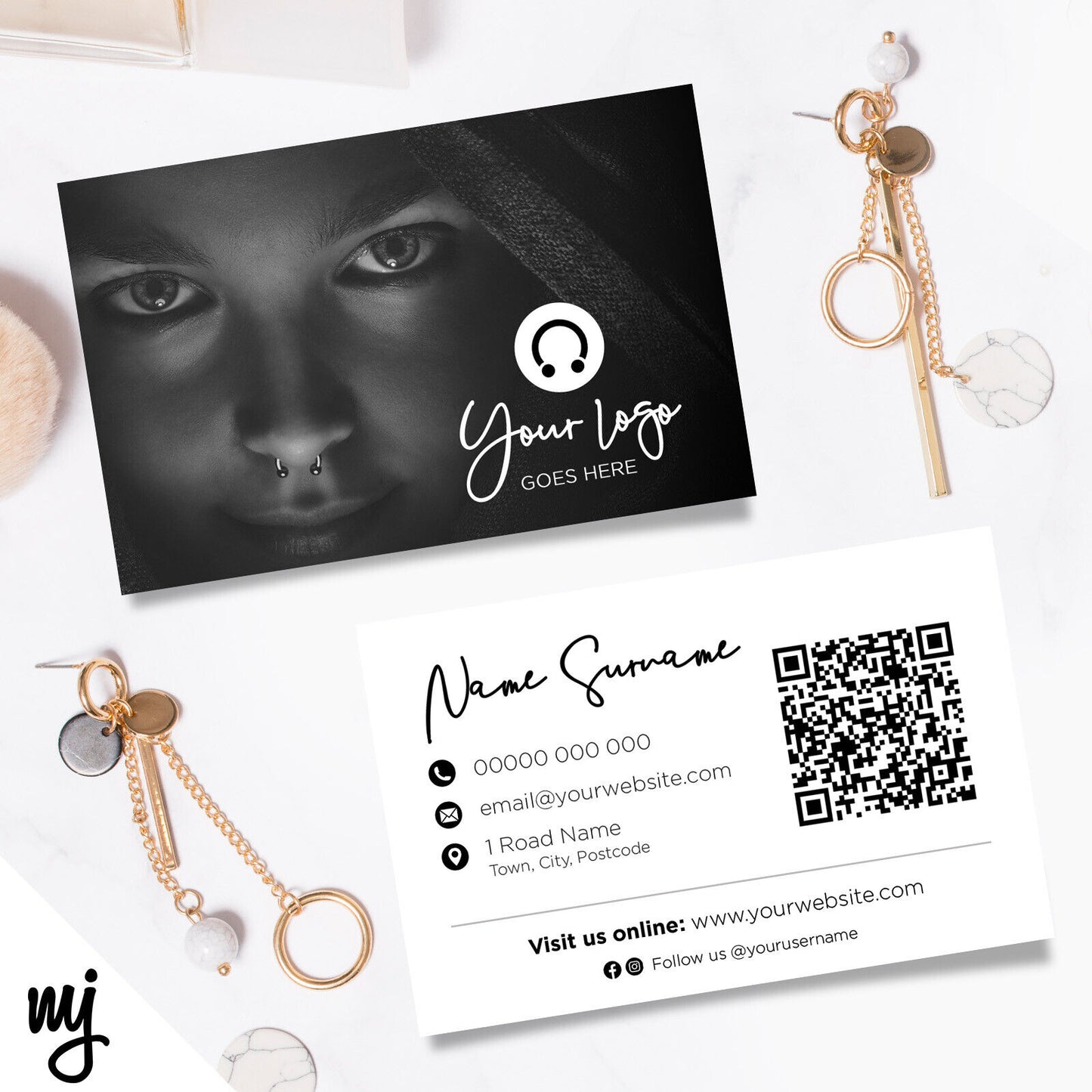 Custom Business Card Printing | Piercing Ear Nose Jewellery Pierce Business 05