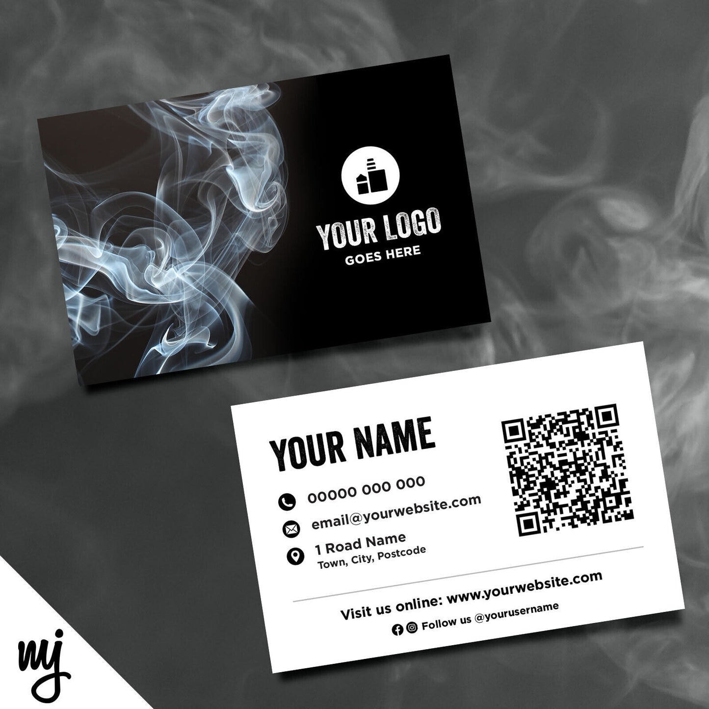 Custom Business Card Printing | Vapour Smoke Quit Smoking Business 02