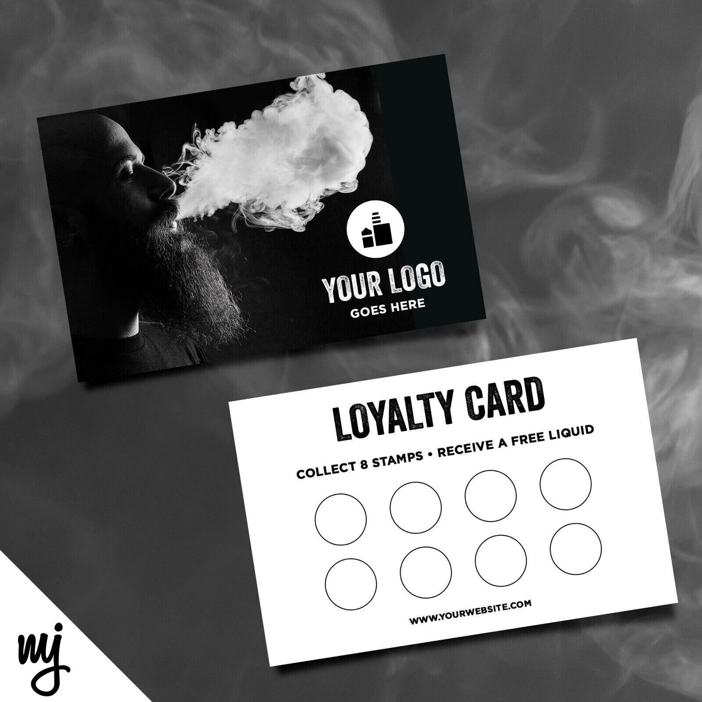 Custom Loyalty Card Printing | Vapour Smoke Quit Smoking Business 01