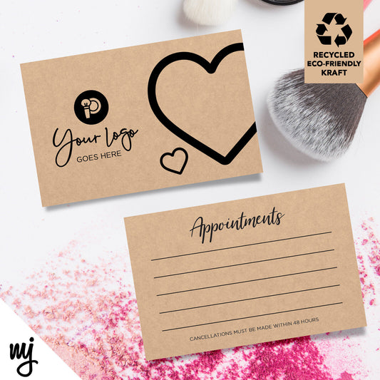 Kraft Appointment Cards | Make Up