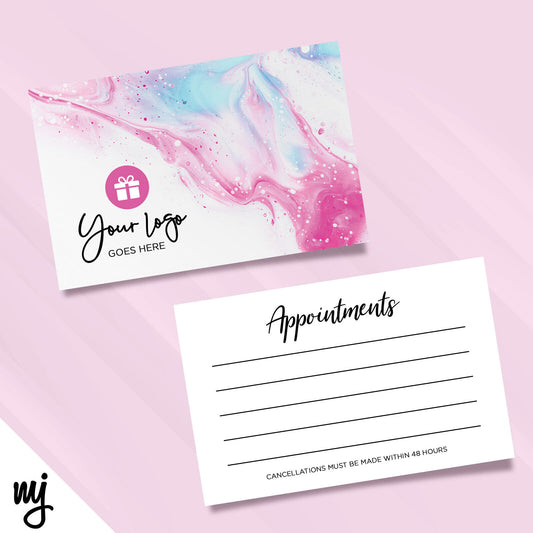 Pink Wax Appointment Cards