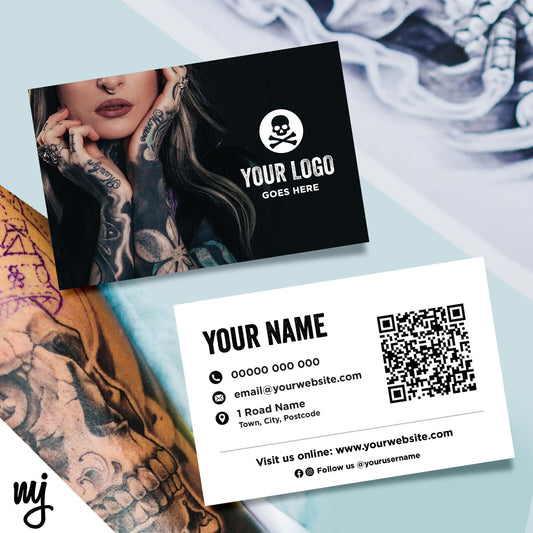 Custom Business Card Printing | Tattoo Artist Shop Studio Ink Tat Business