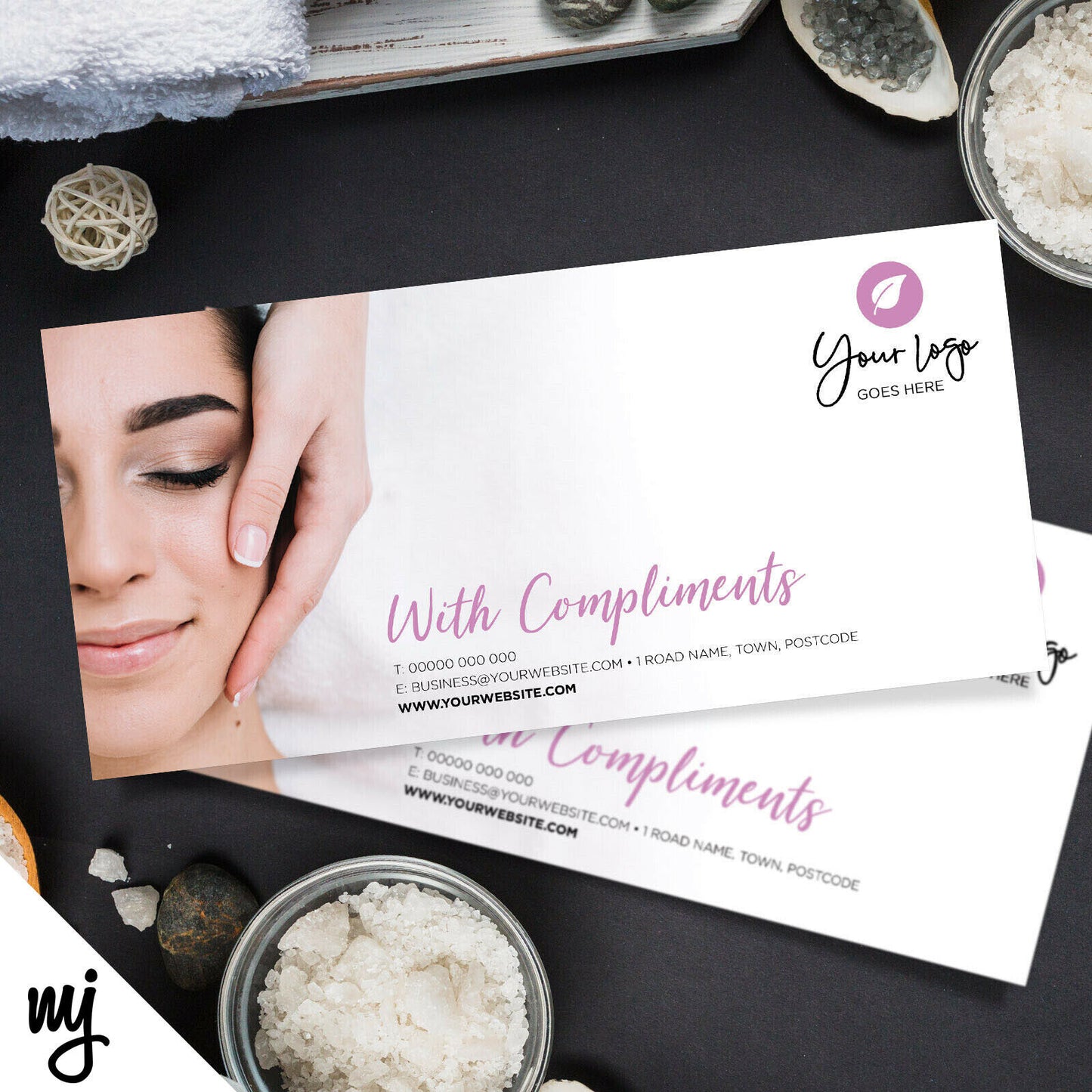 Custom Compliment Slip Printing | Massage Masseur Beauty Therapist Health 01