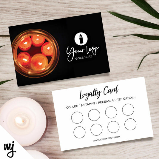 Custom Loyalty Card Printing | Candles Candle Wax Melt Scent Business 03