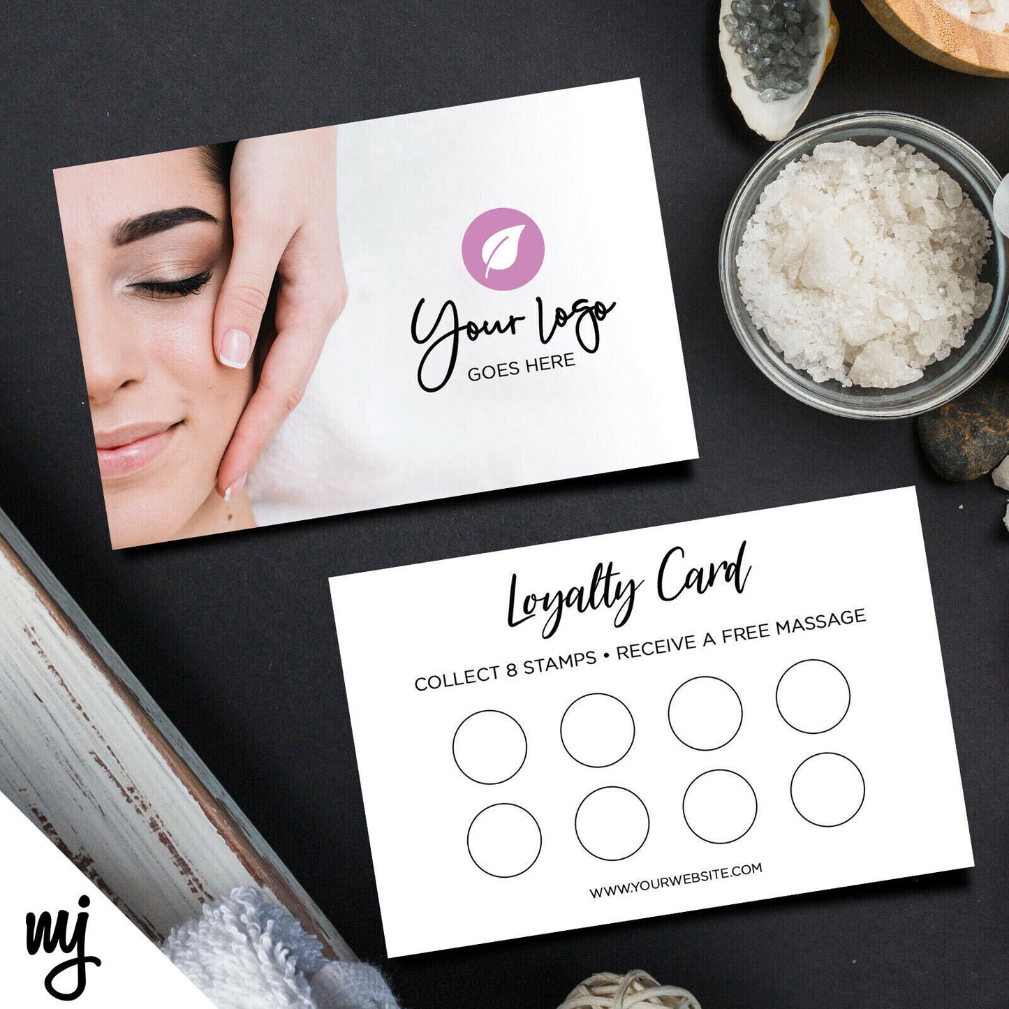 Custom Loyalty Card Printing | Massage Masseur Beauty Therapist Health 01