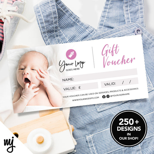 Custom Printed Business Gift Vouchers | Baby Clothing Supplies Boy Girl 02