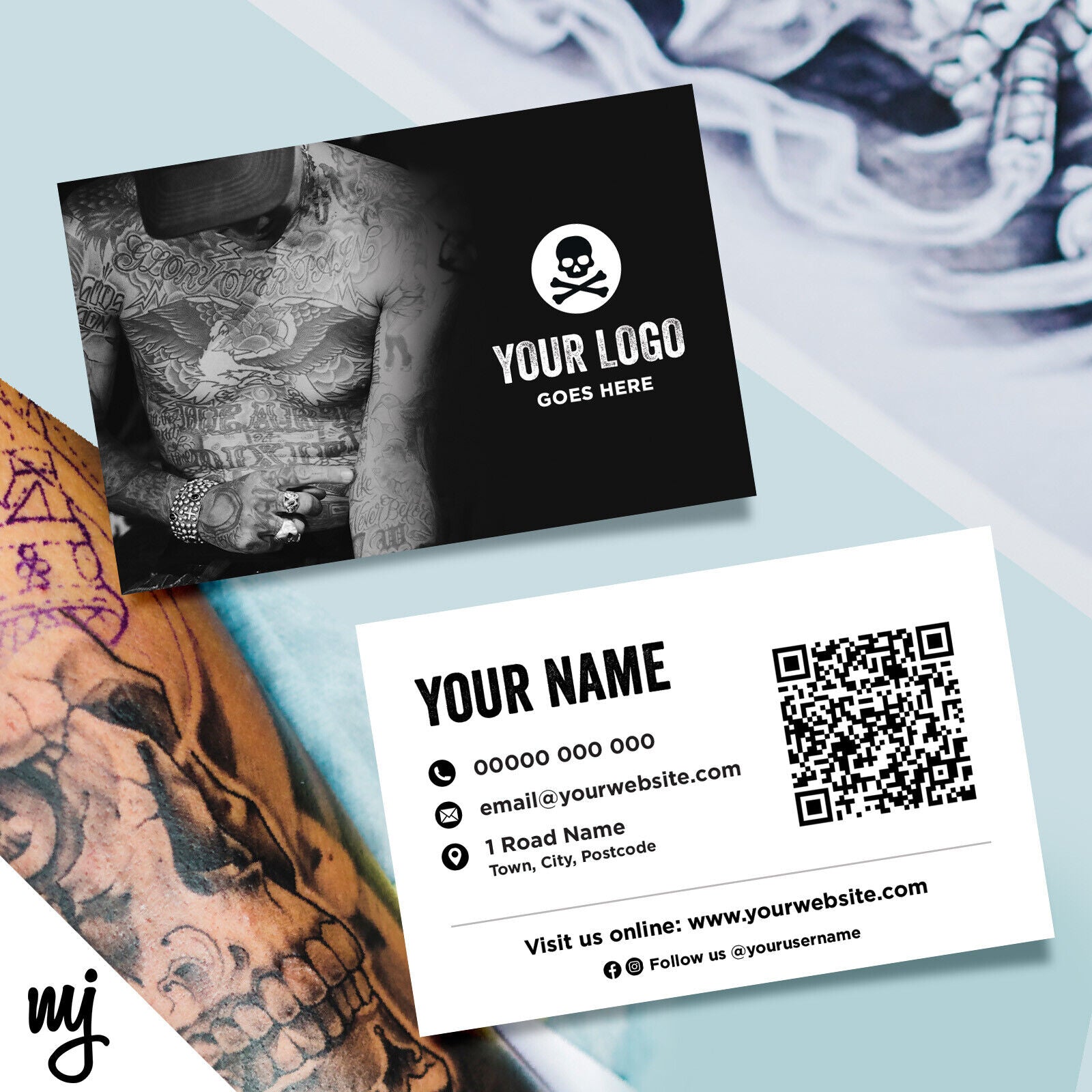 Painel Tattoo: Tattoo Business Card | naocrituss's Blog