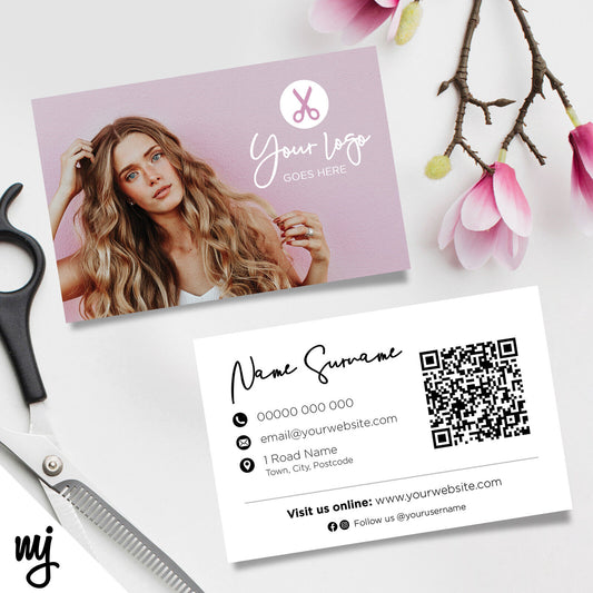 Custom Business Card Printing | Hairdresser Salon Business Women 05