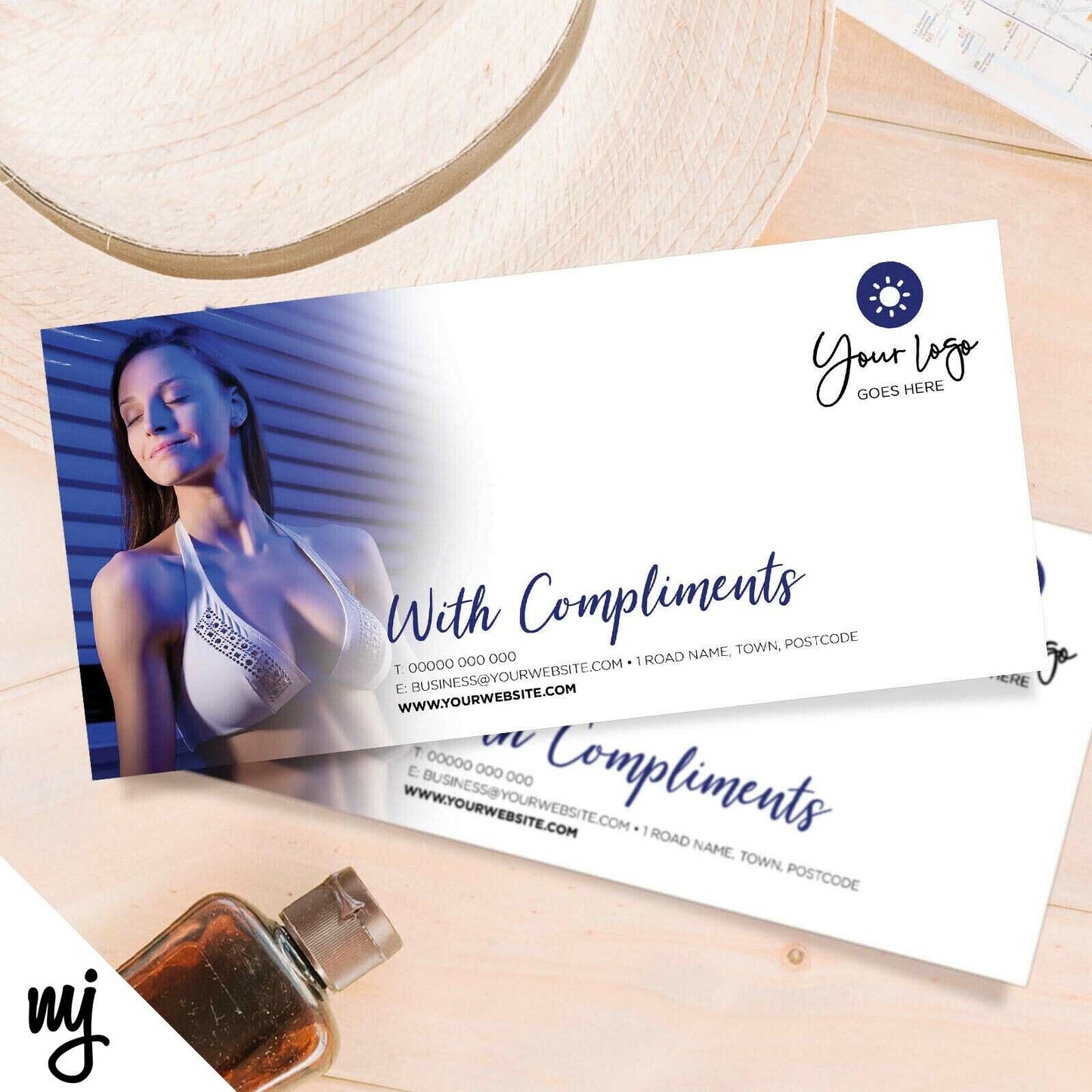 Custom Compliment Slip Printing | Spray Tan Fake Tan Tanning Sun Bed Shop 02