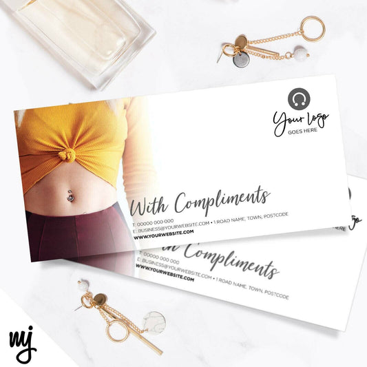 Custom Compliment Slip Printing | Piercing Ear Nose Jewellery Pierce Business 03