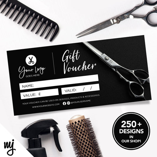 Custom Printed Business Gift Vouchers | Hairdresser Salon Business Women 03