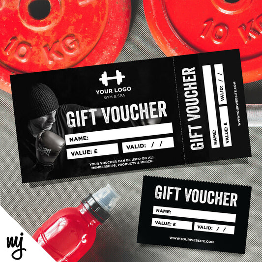 Custom Printed Gift Vouchers | Perforated | Gym Personal Trainer Fitness Man 2